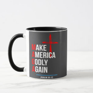 Gör Amerika Gudfruktigt Igen Trump Invigning Maga Mugg