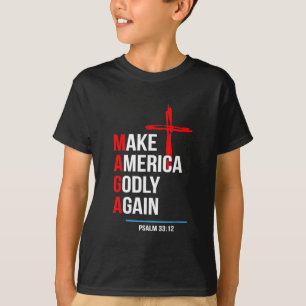 Gör Amerika Gudfruktigt Igen Trump Invigning Maga T Shirt
