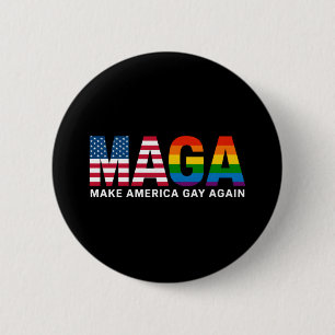 Gör Amerika HBTQ+ Igen HBTQ+ Pride 2025 Knapp