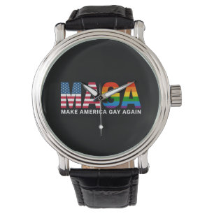 Gör Amerika Hbtq Igen Hbtq-Pride 2025 LGBTQ+ Armbandsur