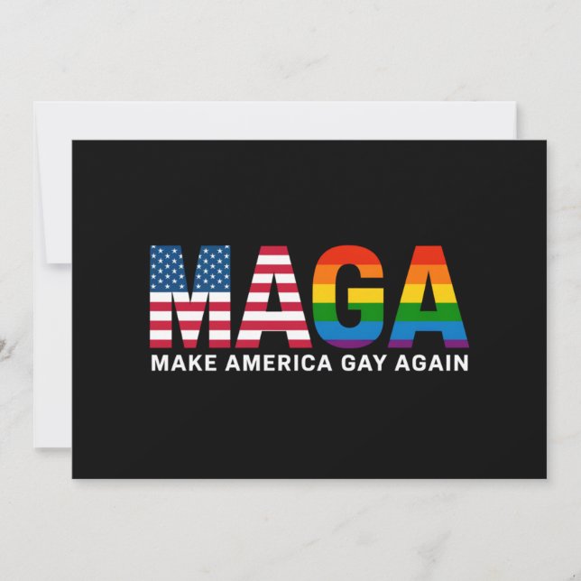 Gör Amerika Hbtq Igen Hbtq Pride 2025 LGBTQ+  Inbjudningar (Framsida)