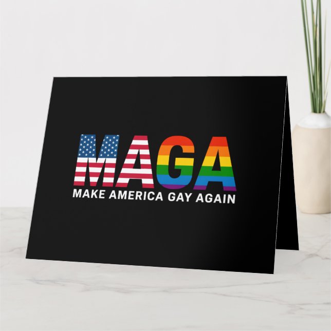 Gör Amerika Hbtq Igen Hbtq-Pride 2025 LGBTQ+  Kort (Framsida)
