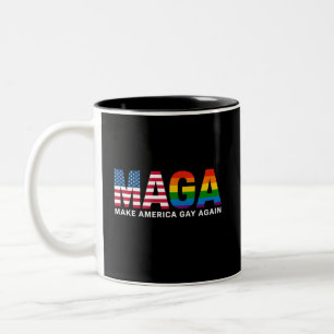 Gör Amerika Hbtq Igen Hbtq-Pride 2025 LGBTQ+ Två-Tonad Mugg