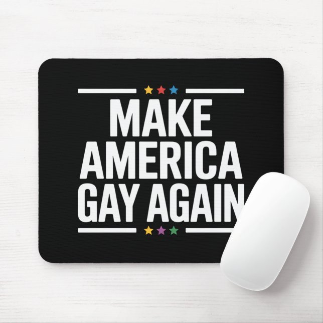 Gör Amerika Hbtq+ Igen - Rolig Hbtq+ Månad Musmatta (Med mus)