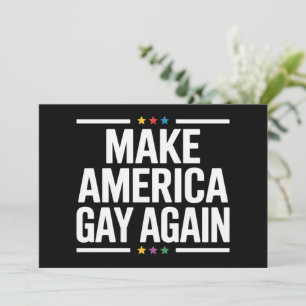 Gör Amerika Hbtq+ Igen Rolig Hbtq+-Pride Månad Inbjudningar