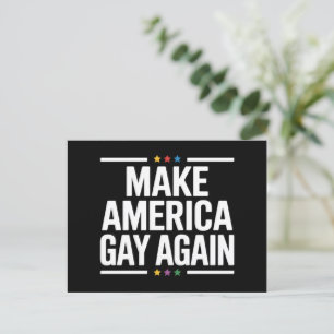 Gör Amerika Hbtq-Igen Roligt Hbtq-Pride Månad Vykort