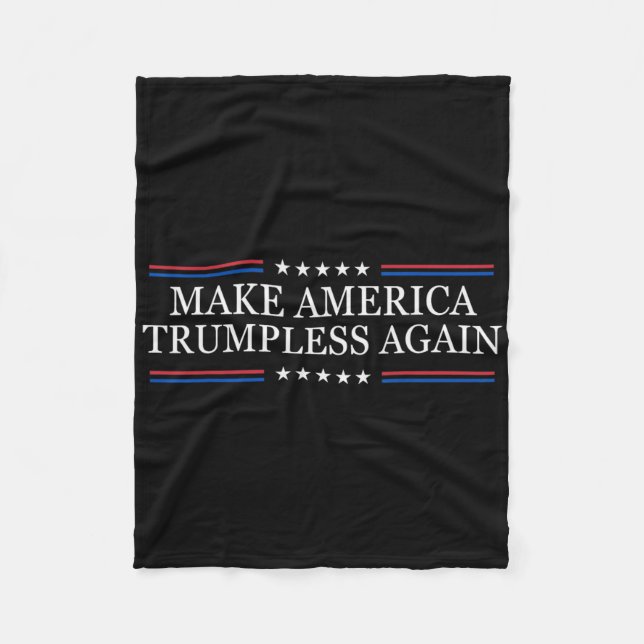 Gör Amerika Ick Trump Igen Anti Trump  Fleecefilt (Framsidan)