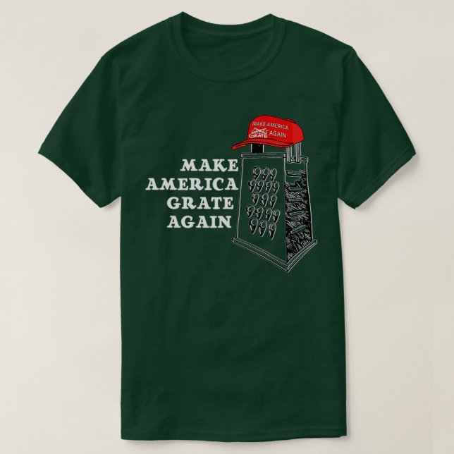 Gör Amerika igen till Shirt Funny Cheese Pol T (Design framsida)