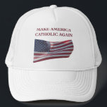 Gör Amerika katolskt igen Keps<br><div class="desc">Högtidlighålla valet av påve Leo XIV, den första USA-födda påven, med denna utformning. "Gör Amerika katolskt igen" hoppas att den katolska trogen i Förenta staterna Stater verkligen kommer att enas och återföra Kristi storhet till gräns. Designen innehåller den stjärnspridda banderollen och frasen "Gör Amerika katoliskt igen". Gör en underbar gåva...</div>