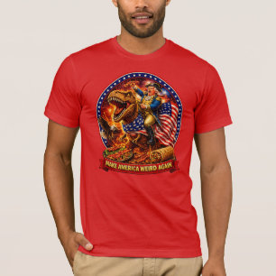 Gör Amerika Konstigt Igen Patriotisk T Shirt