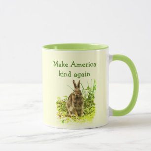 Gör Amerika lite igen Cute Bunny Rabbit Mugg