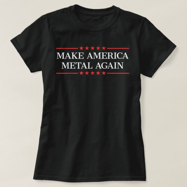 Gör Amerika Metall igen 292 T Shirt (Design framsida)