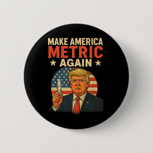 Gör Amerika metriskt igen Roligt Trump metriskt sy Knapp