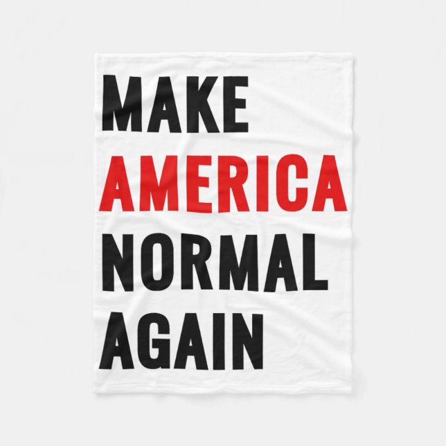 Gör Amerika normalt igen  Fleecefilt (Framsidan)