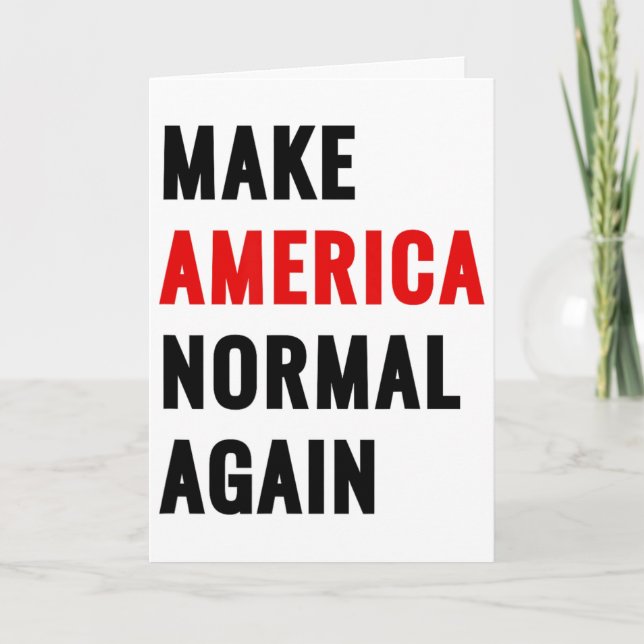 Gör Amerika normalt igen Kort (Framsida)