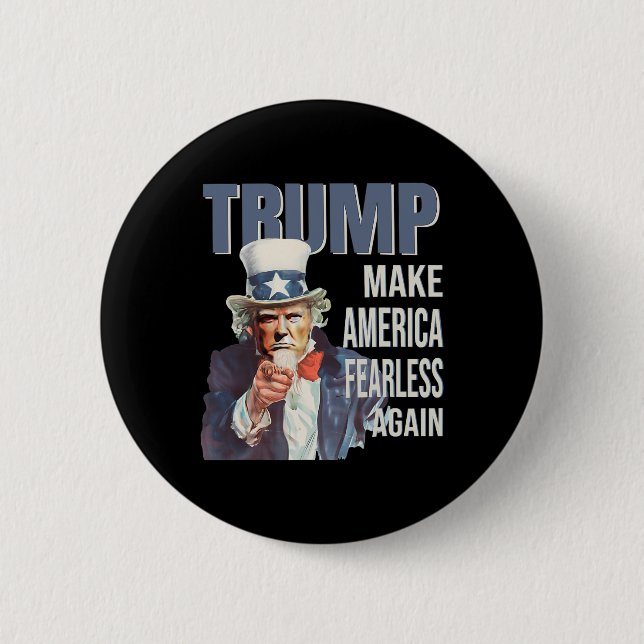 Gör Amerika orädd igen Pro Trump Republikan  Knapp (Framsida)