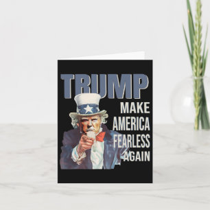 Gör Amerika orädda igen Pro Trump Republican Kort