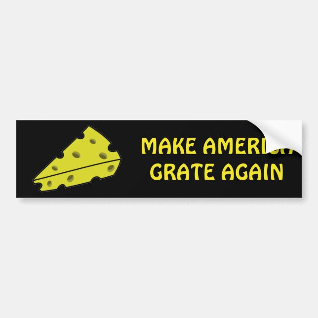 Gör Amerika Ost(cheese) Igen Bildekal (Framsidan)