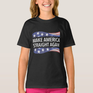 Gör Amerika Rakt till en ny design T Shirt