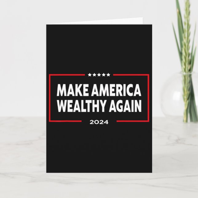 Gör Amerika rik igen Donald Trump 2024  Kort (Framsida)