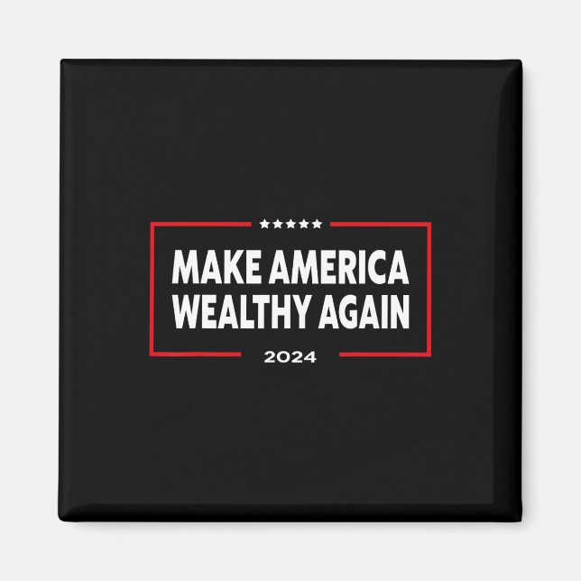 Gör Amerika rik igen Donald Trump  Magnet (Framsidan)