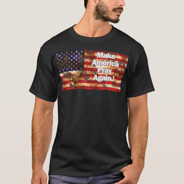 Gör Amerika rosa igen T-shirt v2 vit text (Framsida)