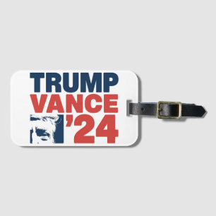 Gör Amerika Säkert igen till Trump Vance 2024 MAGA Bagagebricka