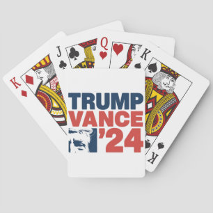 Gör Amerika Säkert igen till Trump Vance 2024 MAGA Casinokort