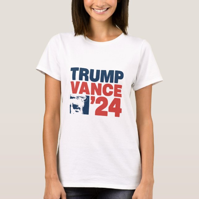 Gör Amerika Säkert igen till Trump Vance 2024 MAGA T Shirt (Framsida)