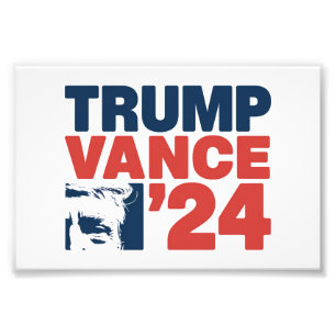 Gör Amerika säkert igen Trump Vance 2024 MAGA Fototryck