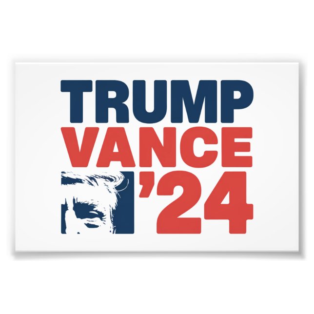 Gör Amerika säkert igen Trump Vance 2024 MAGA Fototryck (Framsidan)