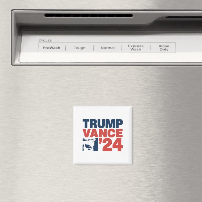 Gör Amerika säkert igen Trump Vance 2024 MAGA Magnet (In Situ (Dishwasher))
