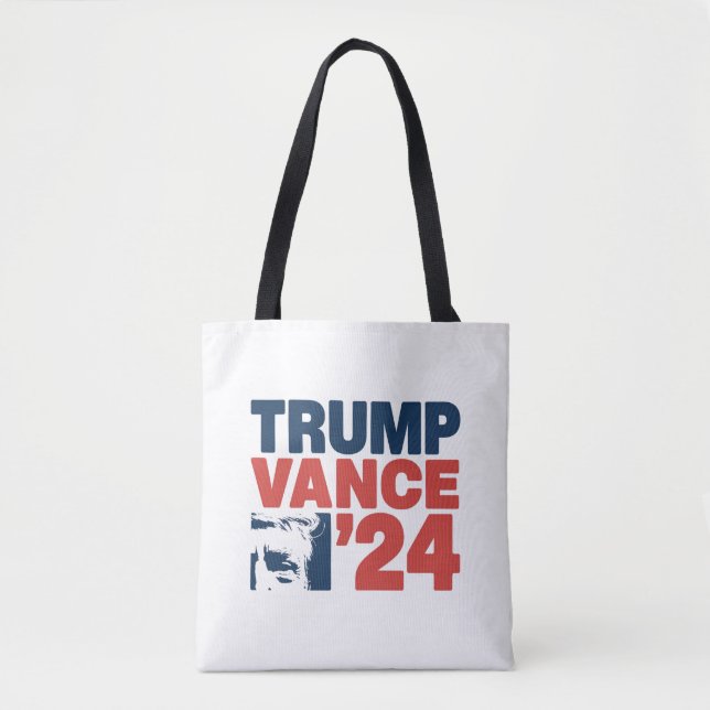 Gör Amerika säkert igen Trump Vance 2024 MAGA Tygkasse (Framsida)