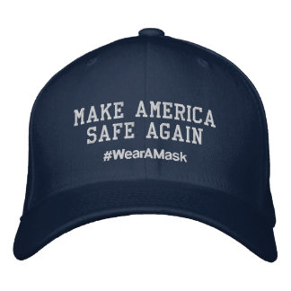 Gör Amerika Säkrare igen| #WearAMask Hat Broderad Keps