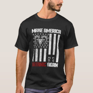 Gör Amerika Satanic igen till gotik USA T Shirt