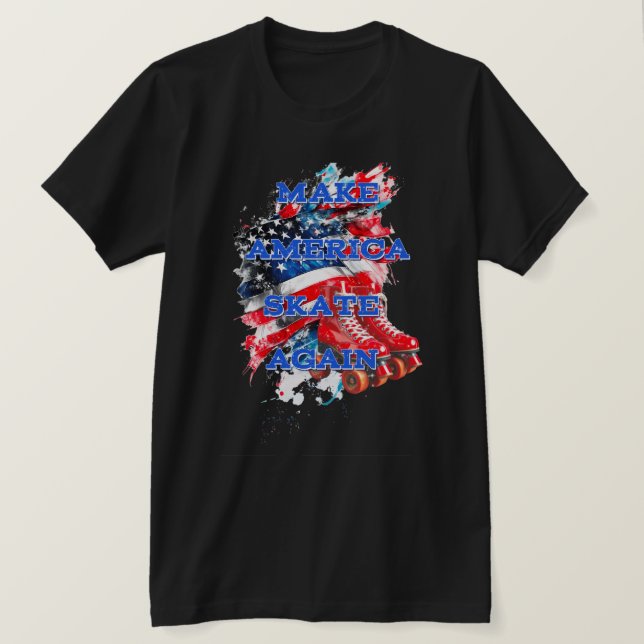 Gör Amerika-skal igen med flagga T Shirt (Design framsida)