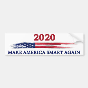 Gör Amerika smart igen Bildekal