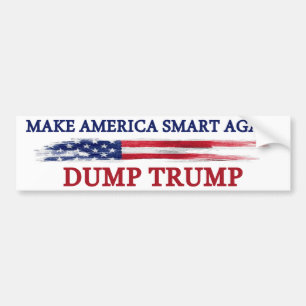Gör Amerika smart igen för att dumpa trumf Bildekal