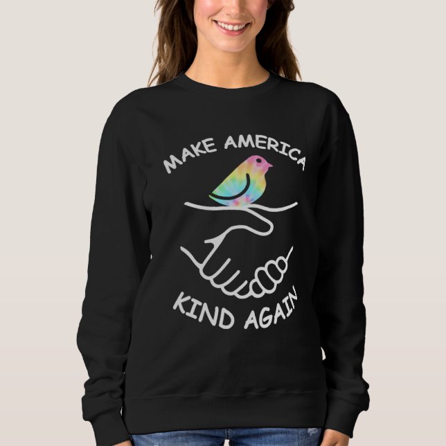Gör Amerika Snällt Igen Handskakning Duva Fred H T Shirt (Framsida)