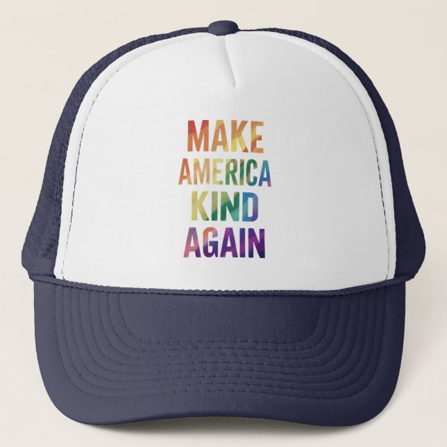 Gör Amerika Snällt Igen Regnbåge HBTQ Gay  Keps (Framsida)