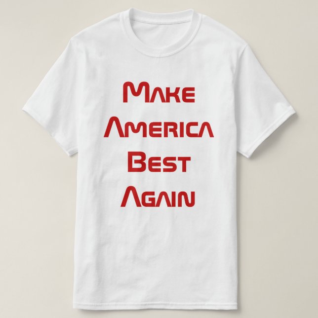 Gör Amerika Stort Igen T Shirt (Design framsida)