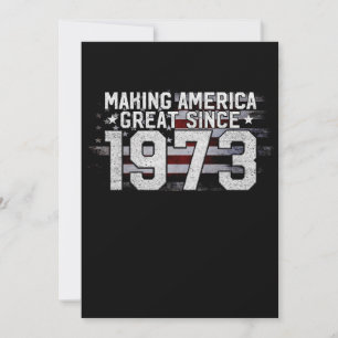 Gör Amerika Stort Sedan 1973 50-årspresent Inbjudningar