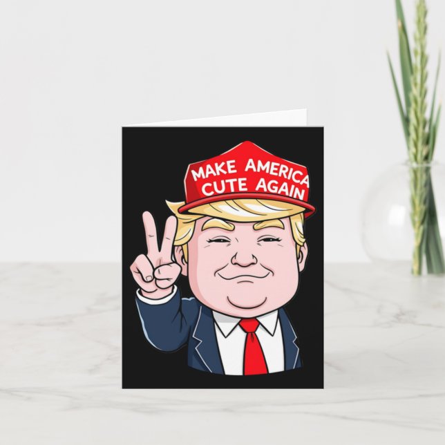 Gör Amerika till Cute igen Kort (Framsida)