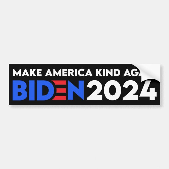 Gör Amerika till en bidenpresident 2024 Bildekal (Framsidan)