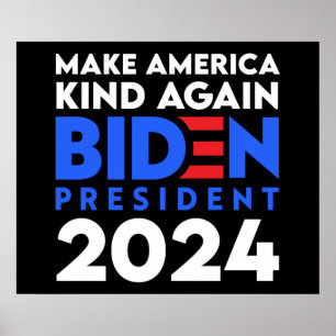 Gör Amerika till en bidenpresident 2024 Poster