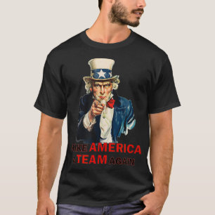 Gör Amerika till ett team igen UNCLE SAM NONPARTIS T Shirt