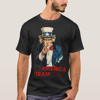 Gör Amerika till ett team igen UNCLE SAM NONPARTIS T Shirt