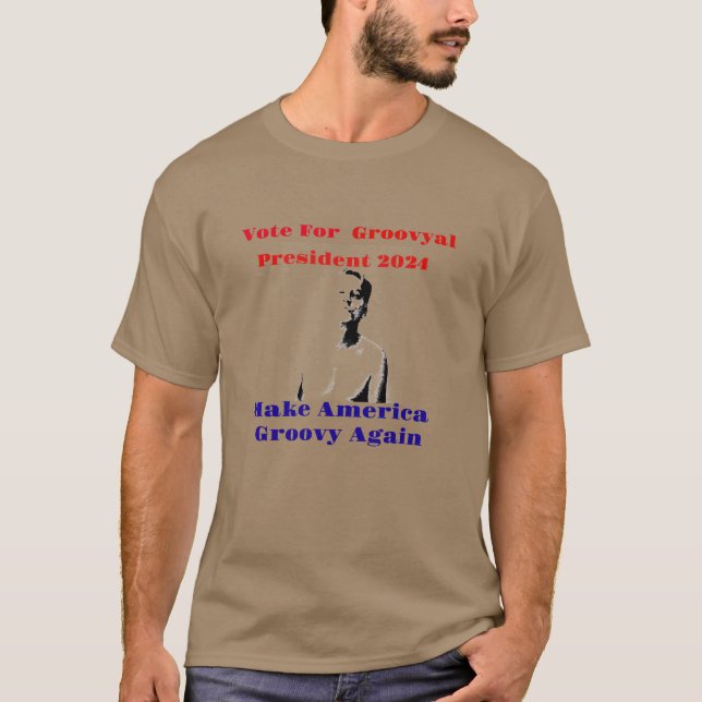 Gör Amerika till Groovy igen! T-Shirt (Framsida)