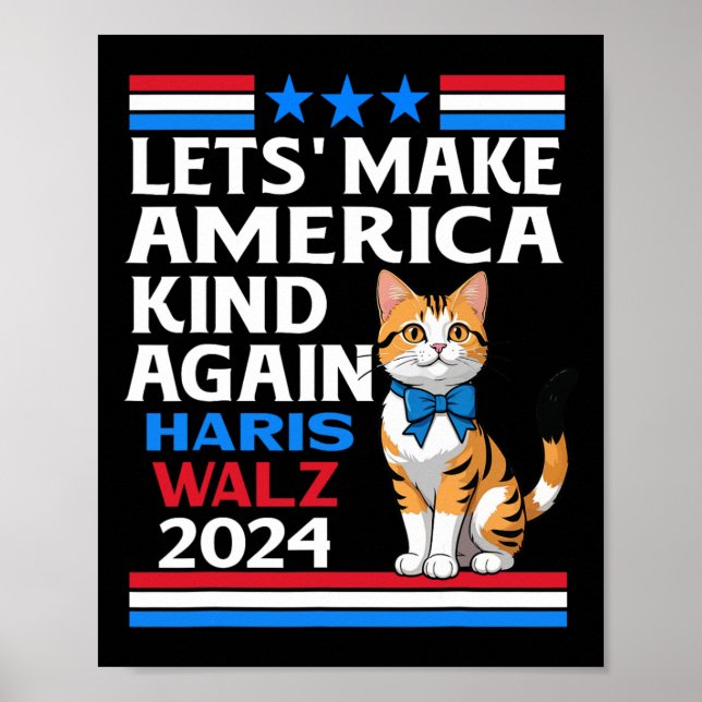 Gör Amerika till Kind igen Kamala Harris Tim Wheim Poster (Framsidan)