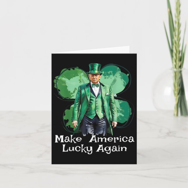 Gör Amerika till Lucky igen, patricks Day-nuny Tru Kort (Framsida)